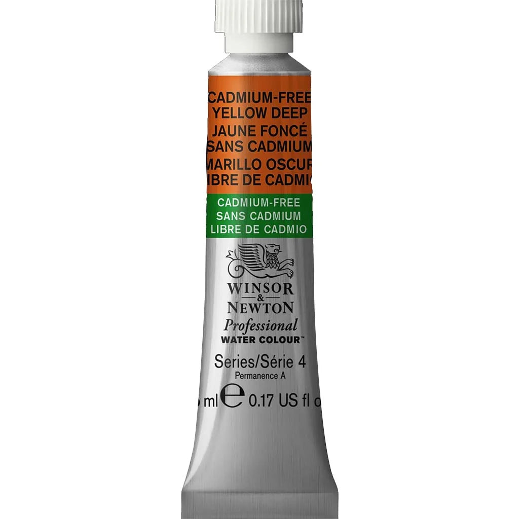 Winsor & Newton Professional Watercolour 5ml Cadmium-Free Yellow Deep S4