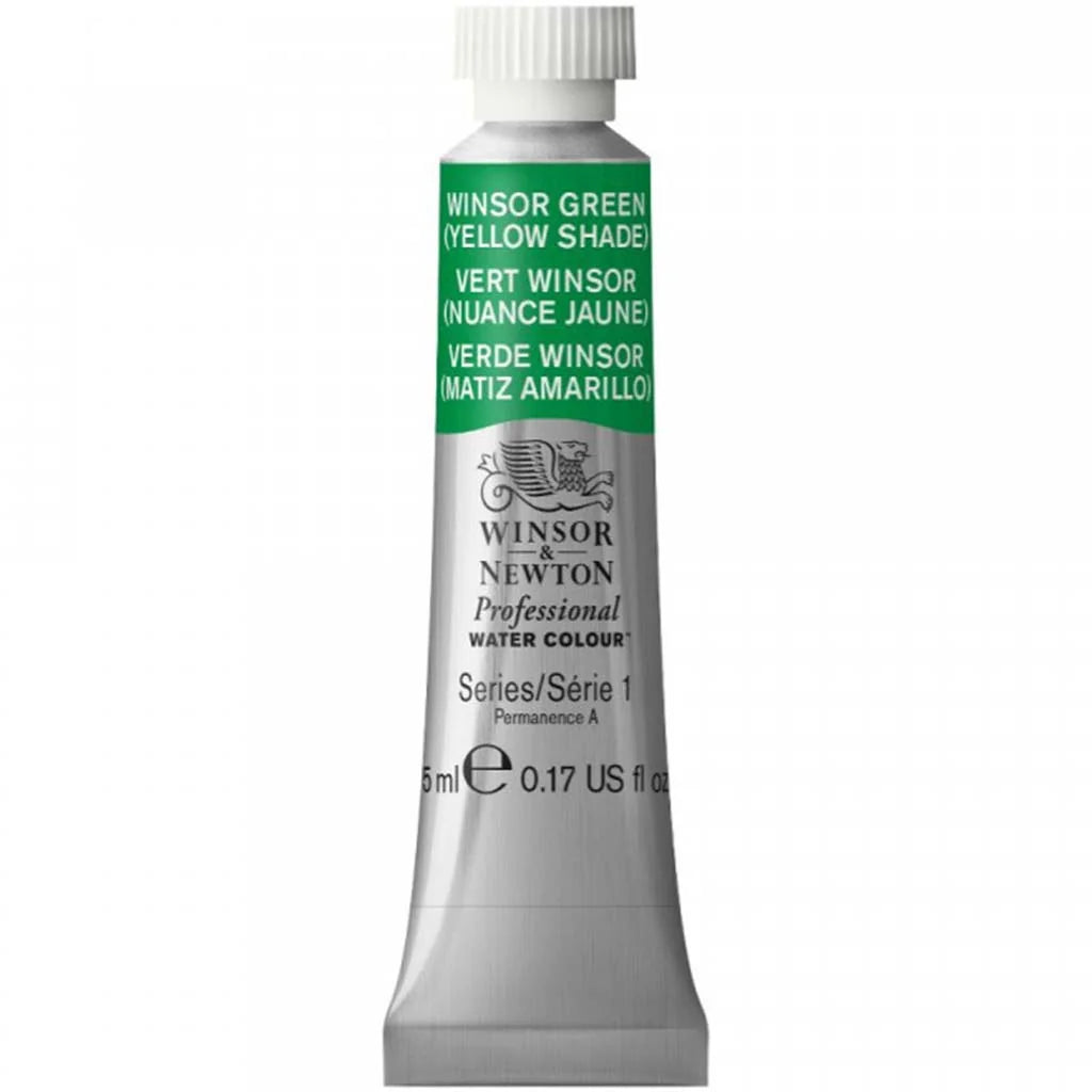 Winsor & Newton Professional Watercolour 5ml Winsor Green (Yellow Shade) S1