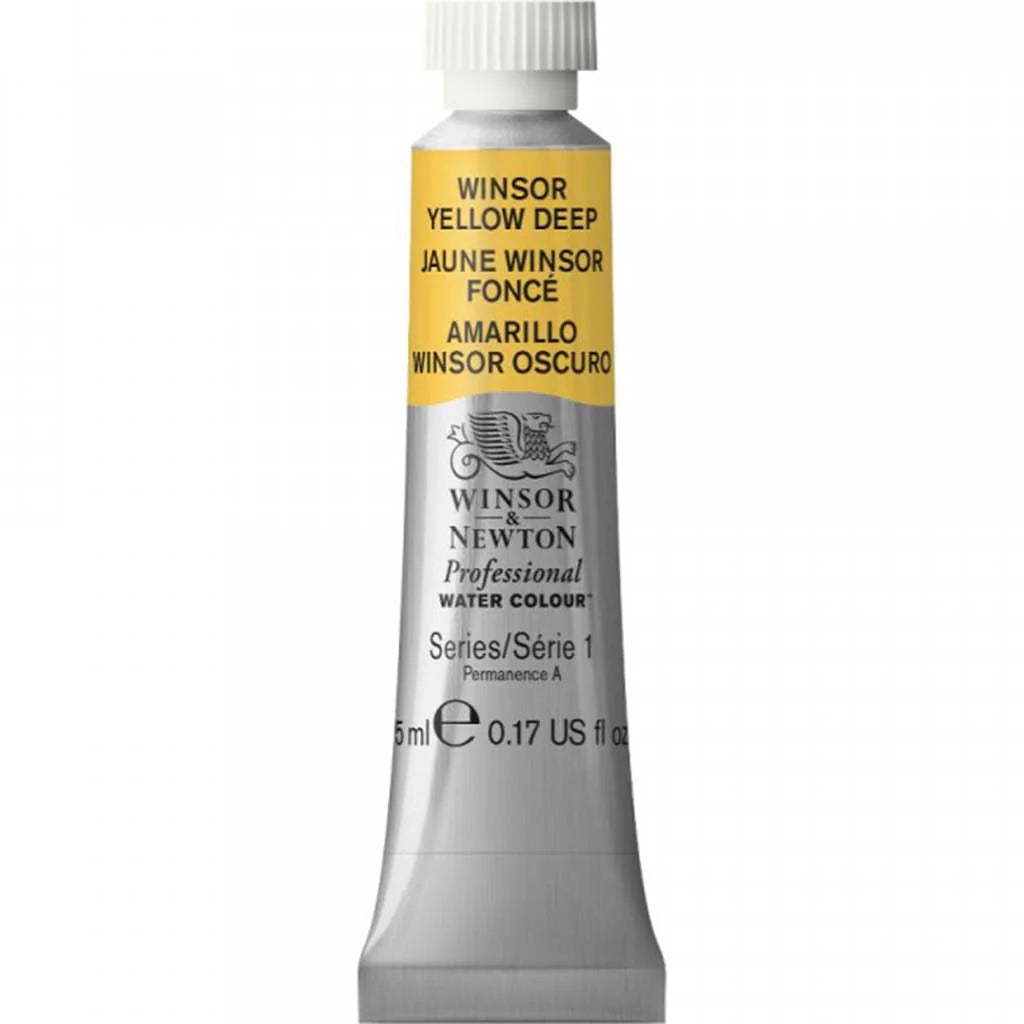 Winsor & Newton Professional Watercolour 5ml Winsor Yellow Deep S1