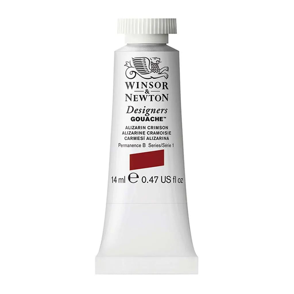 Winsor & Newton Designers Gouache 14ml Alizarin Crimson S1