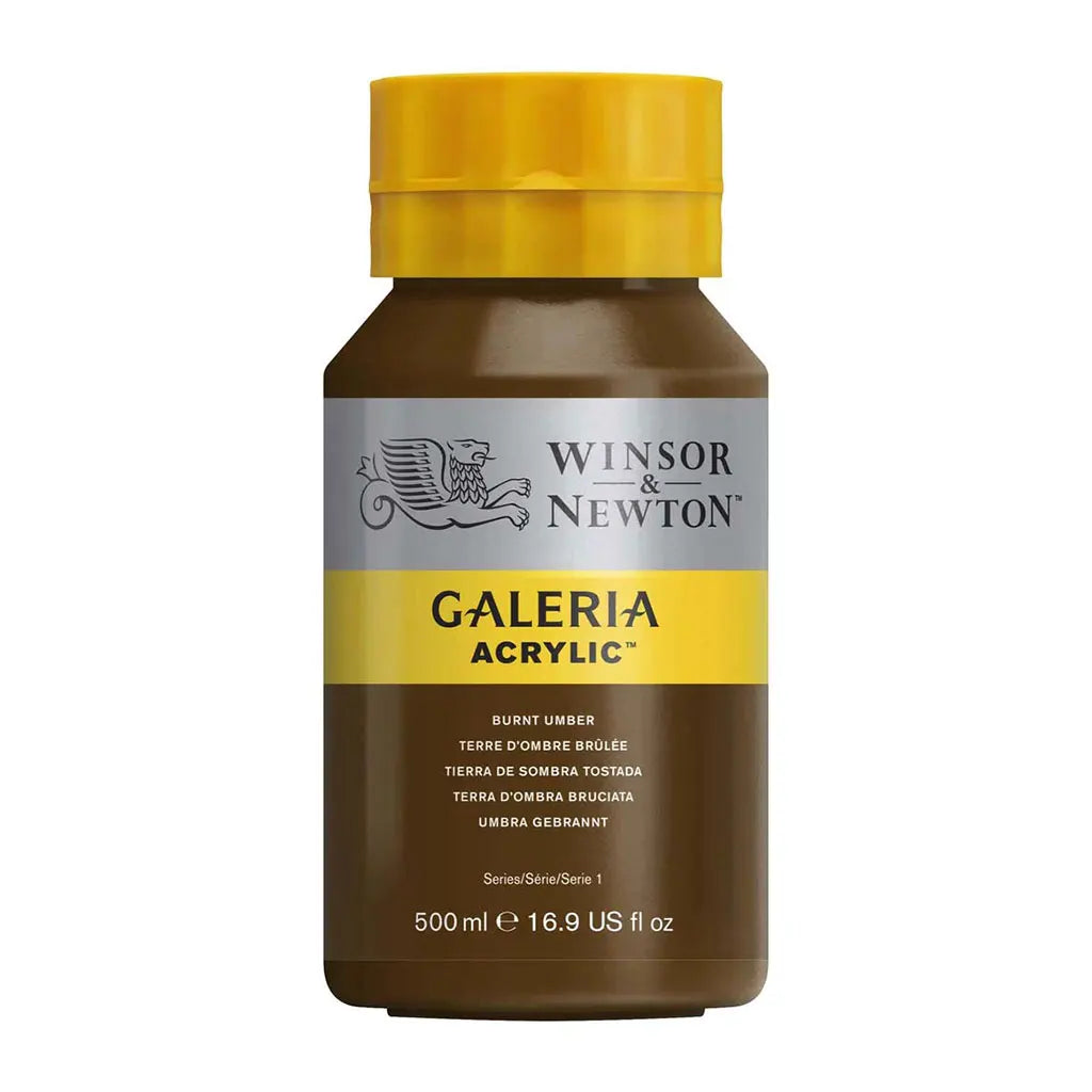 Winsor & Newton Galeria Acrylic 500ml Burnt Umber S1