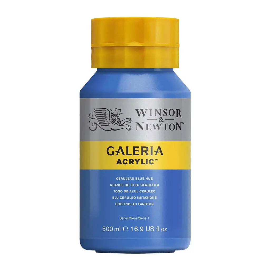 Winsor & Newton Galeria Acrylic 500ml Cerulean Blue Hue S1