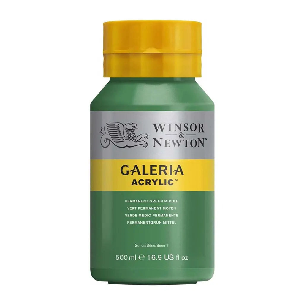Winsor & Newton Galeria Acrylic 500ml Permanent Green Middle S1