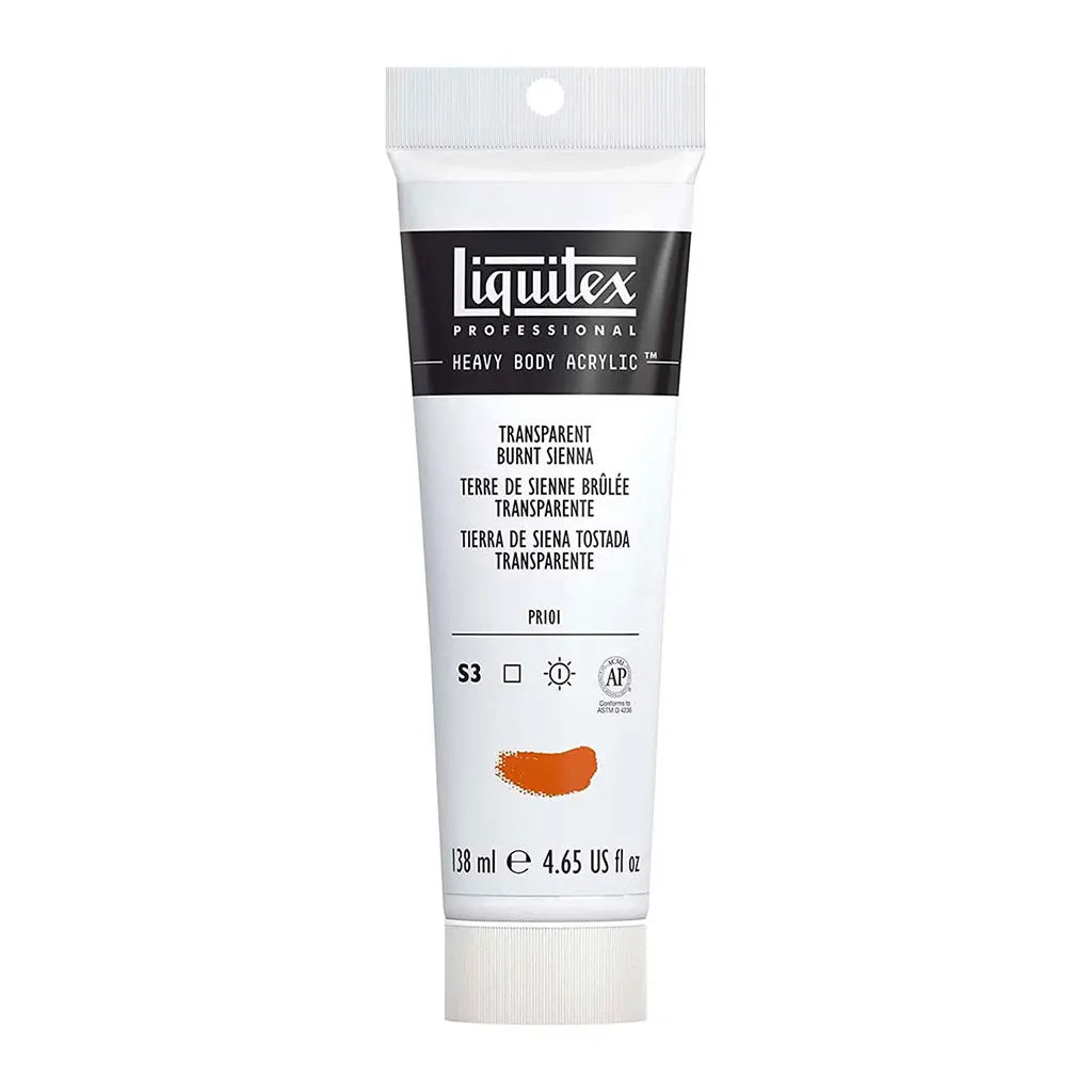 Liquitex Professional Heavy Body Acrylic 138ml (4.65oz) Transparent Burnt Sienna S3