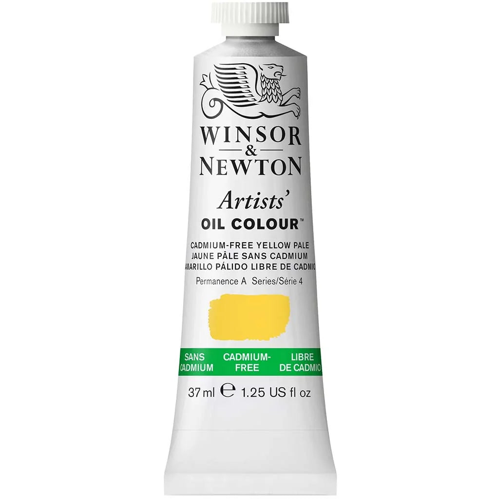 Winsor & Newton Artists Oil Colour 37ml Cadmium Free Yellow Pale S4