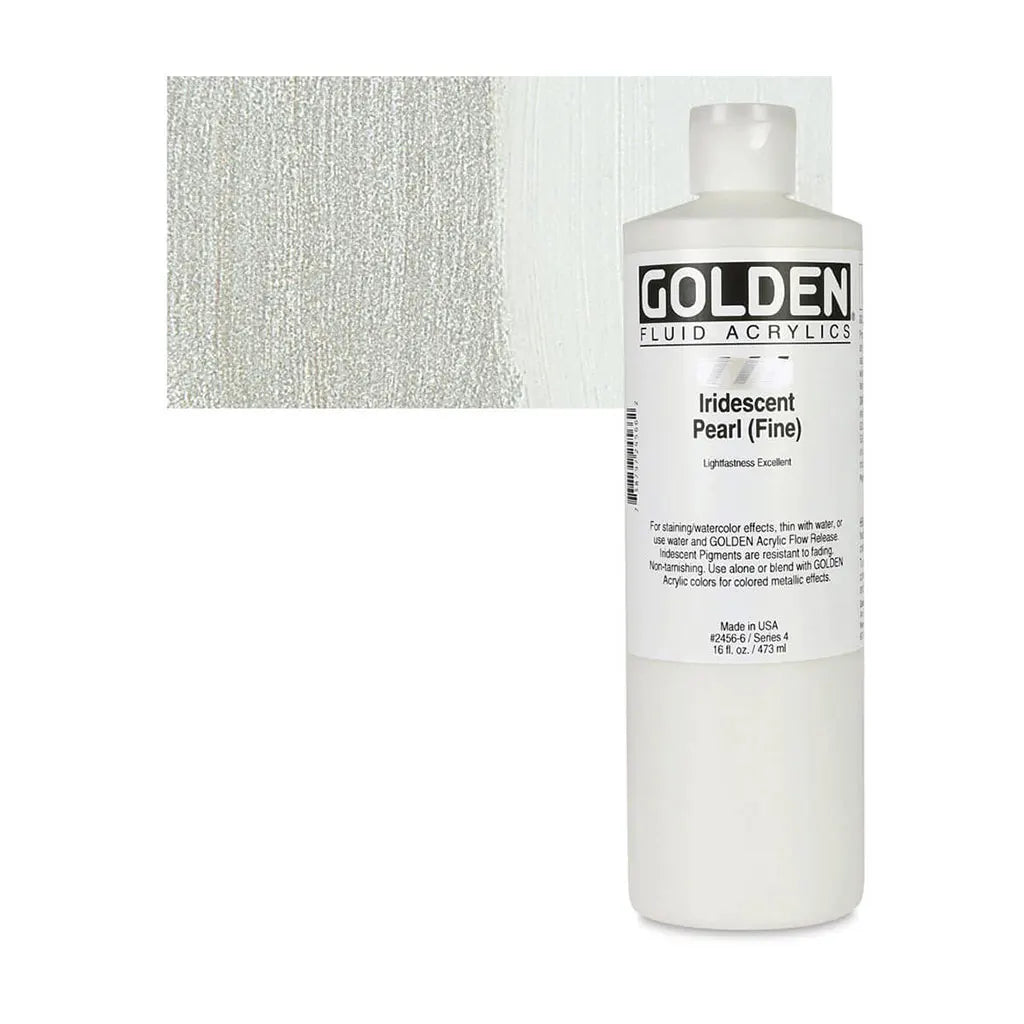 Golden Fluid Acrylic 16oz Iridescent Pearl (Fine) S4