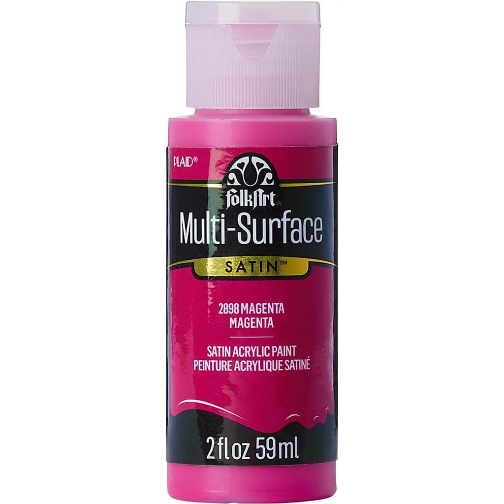 PLAID Folkart Multi-Surface Satin, 2oz, Magenta