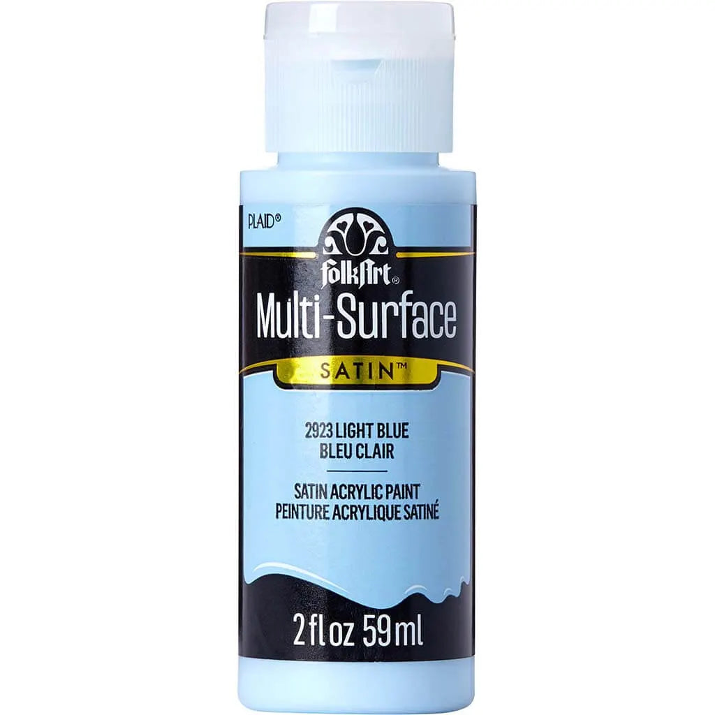 PLAID Folkart Multi-Surface Satin, 2oz, Light Blue