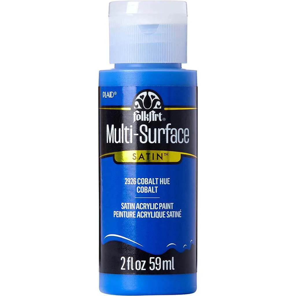 PLAID Folkart Multi-Surface Satin, 2oz, Cobalt Hue