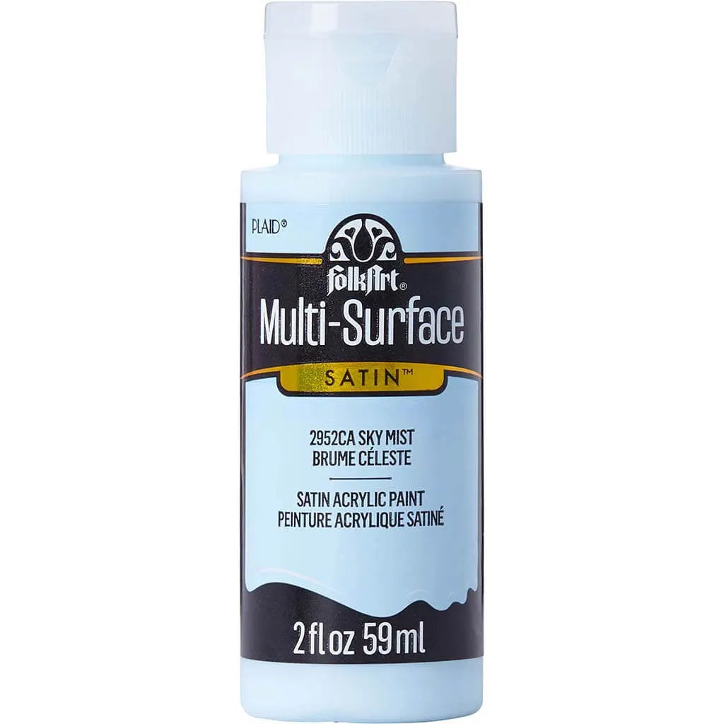 PLAID Folkart Multi-Surface Satin, 2oz, Sky Mist