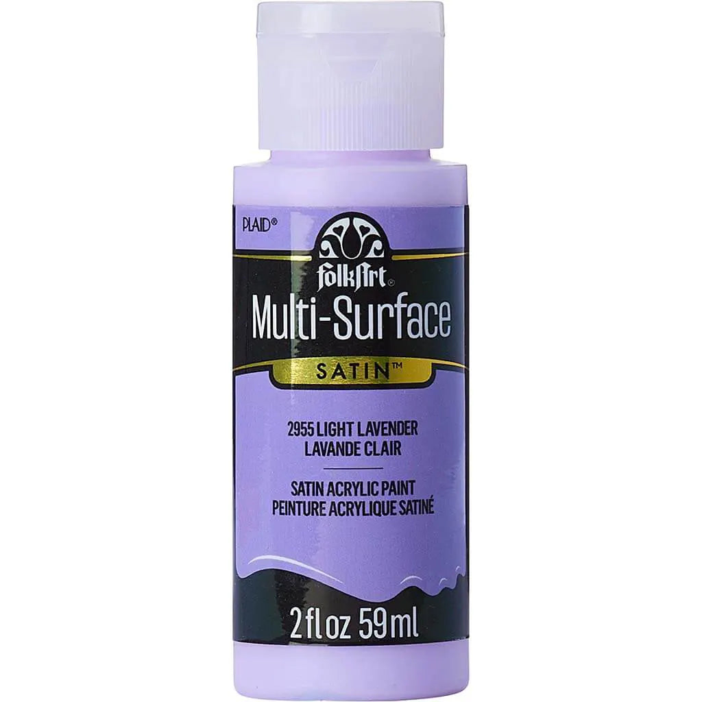 PLAID Folkart Multi-Surface Satin, 2oz, Light Lavender