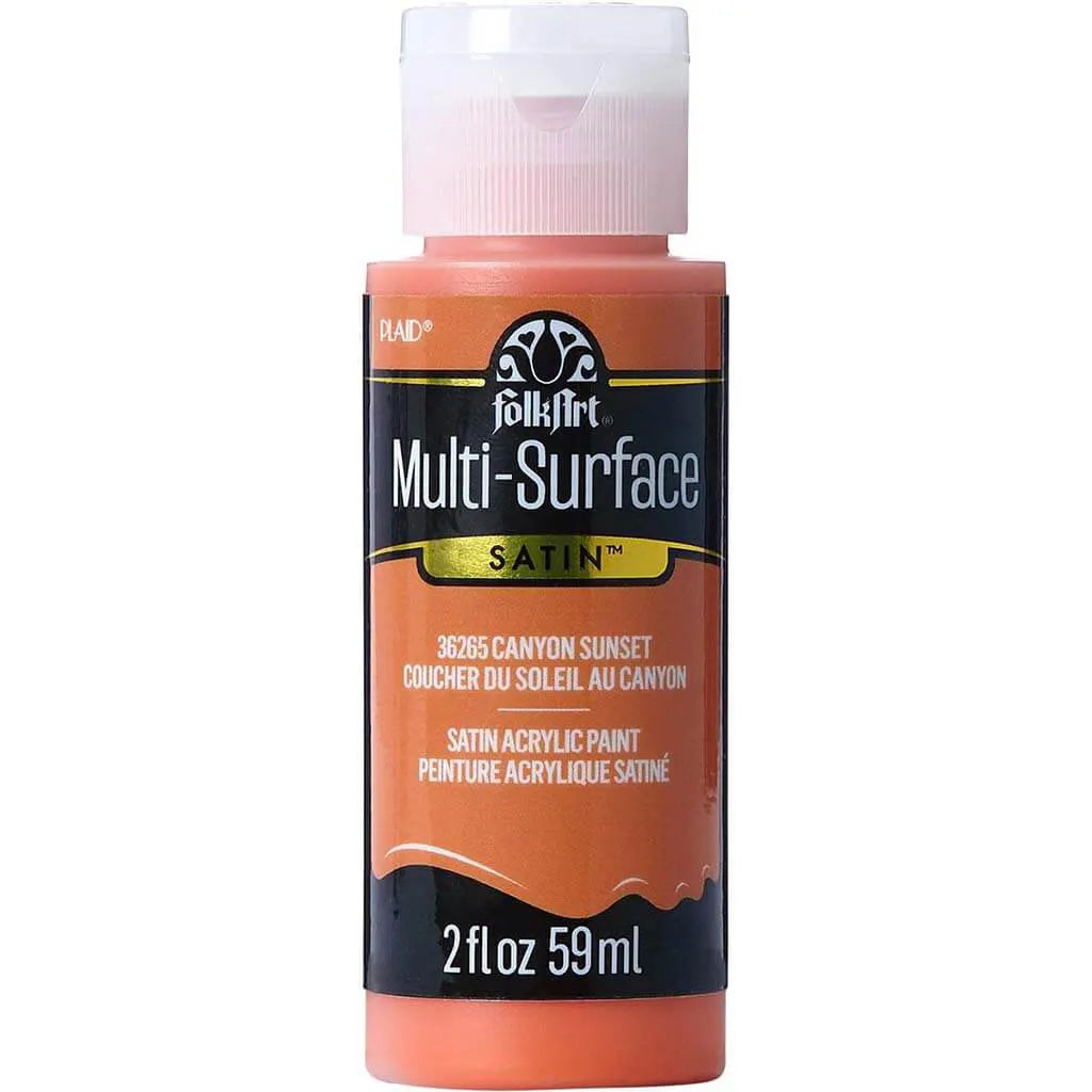 PLAID Folkart Multi-Surface Satin, 2oz, Canyon Sunset