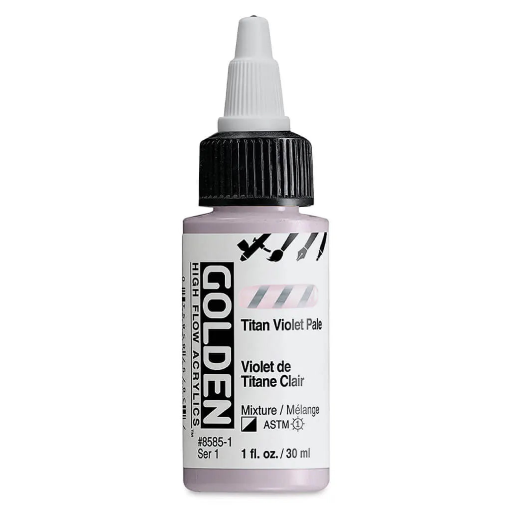 Golden High Flow Acrylic Paint 1oz Titan Violet Pale S1