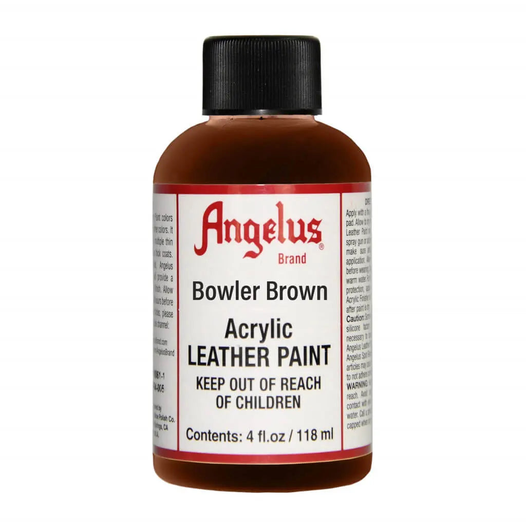 Angelus Acrylic Leather Paint 4oz Bowler Brown
