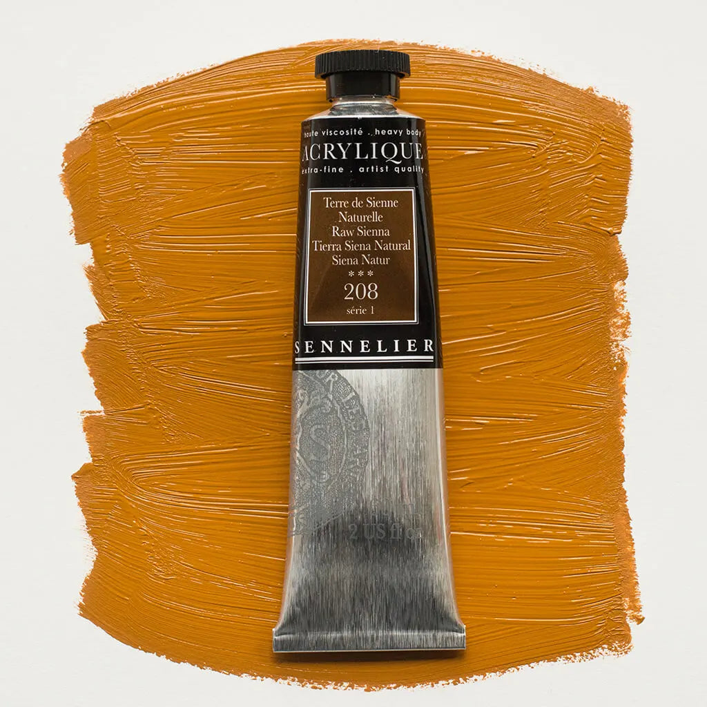 Sennelier Extra-Fine Acrylic Tube 60ml S1, Raw Sienna