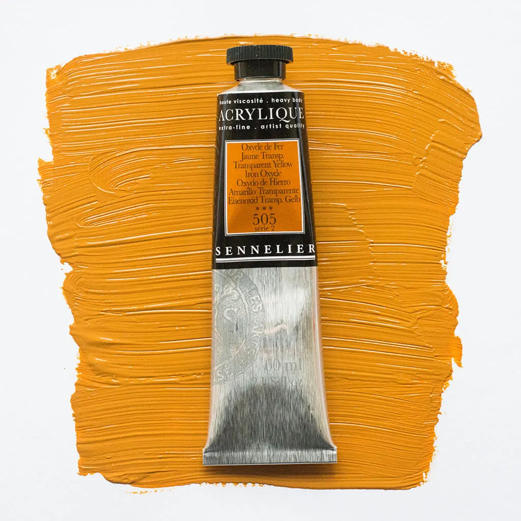 Sennelier Extra-Fine Acrylic Tube 60ml S2, Transparent Yellow Iron Oxyde