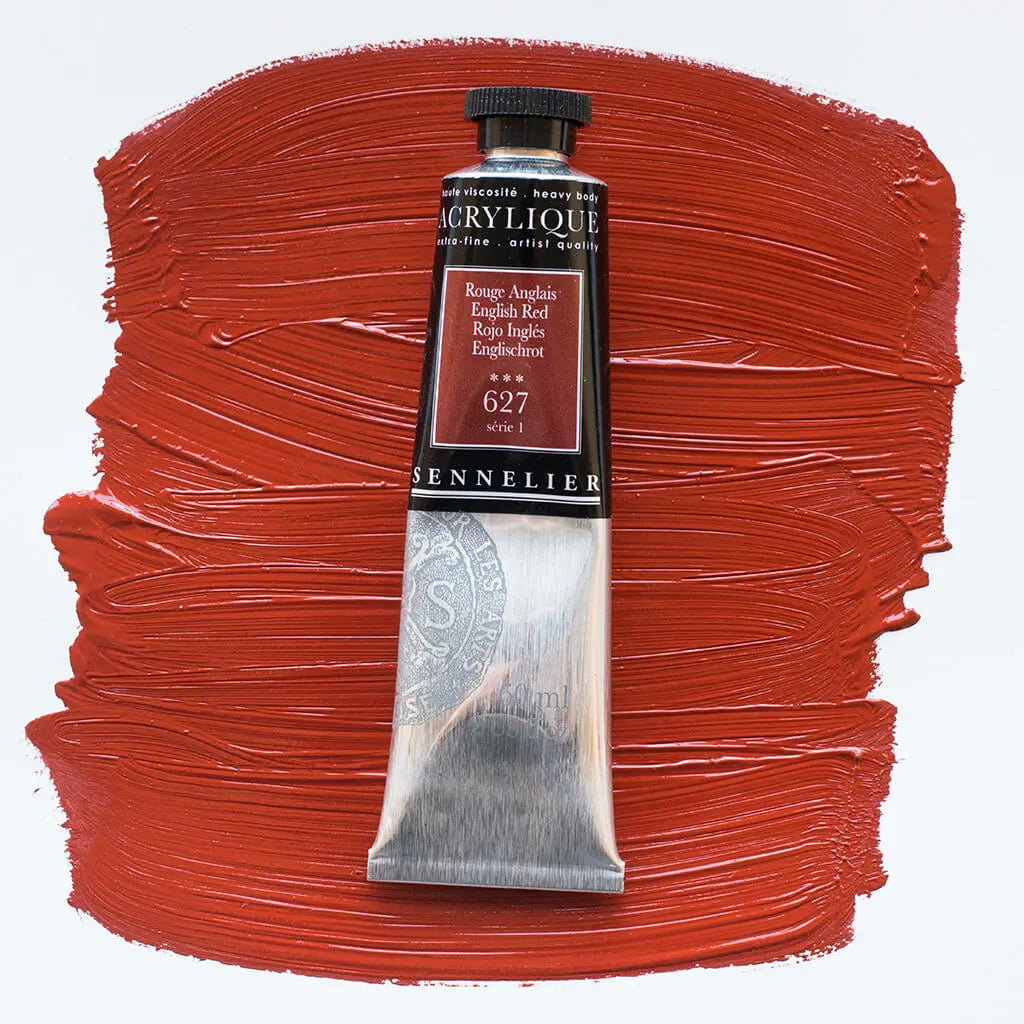 Sennelier Extra-Fine Acrylic Tube 60ml S1, English Red