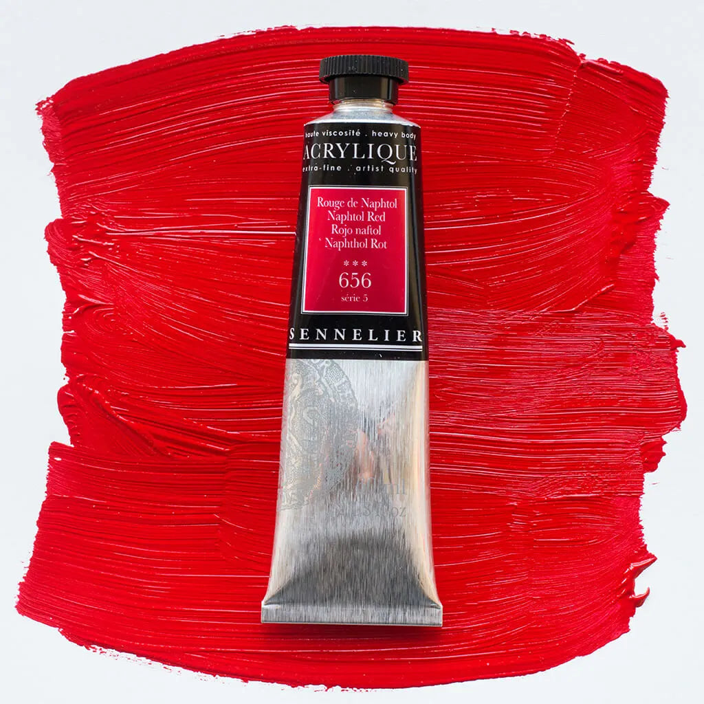 Sennelier Extra-Fine Acrylic Tube 60ml S5, Naphthol Red
