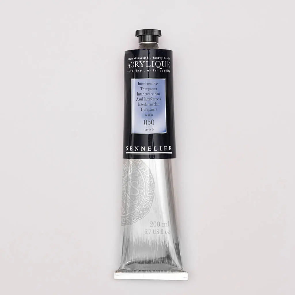 Sennelier Extra-Fine Acrylic Tube 200ml S5, Interference Blue