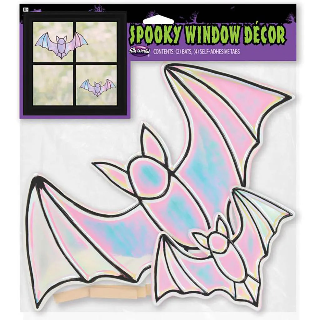 Iridescent Spooky Window Decor