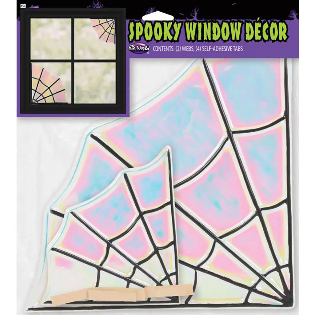 Iridescent Spooky Window Decor