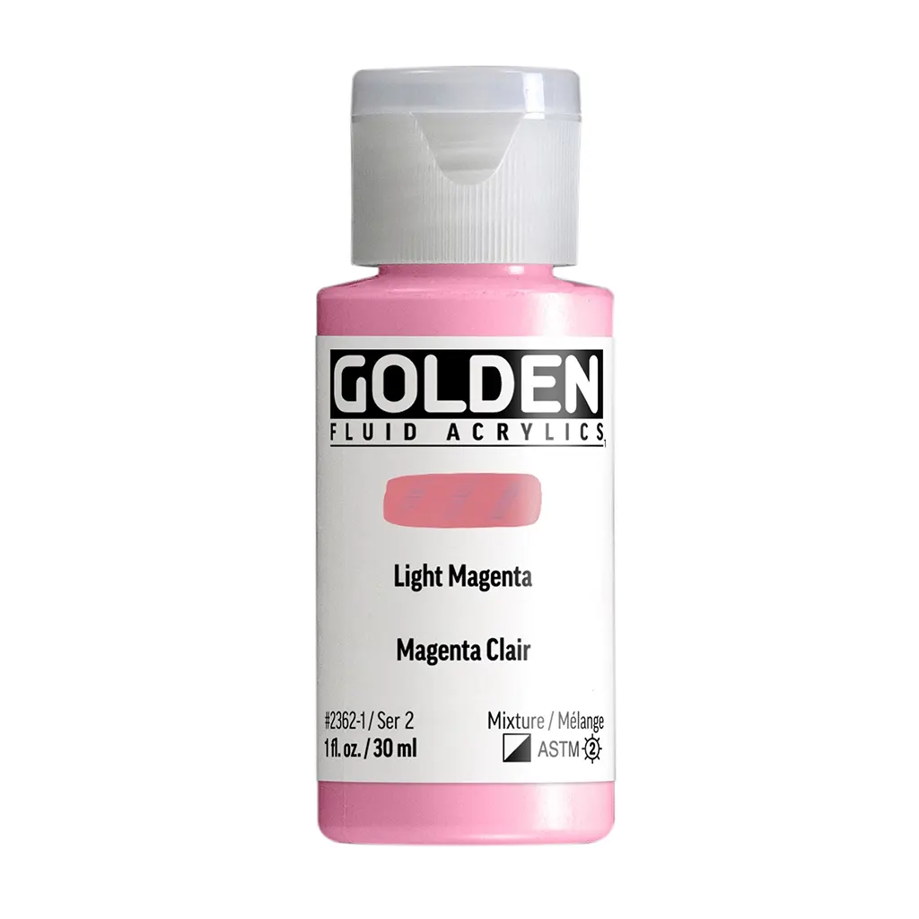 Golden Fluid Acrylic 1oz Light Magenta S2