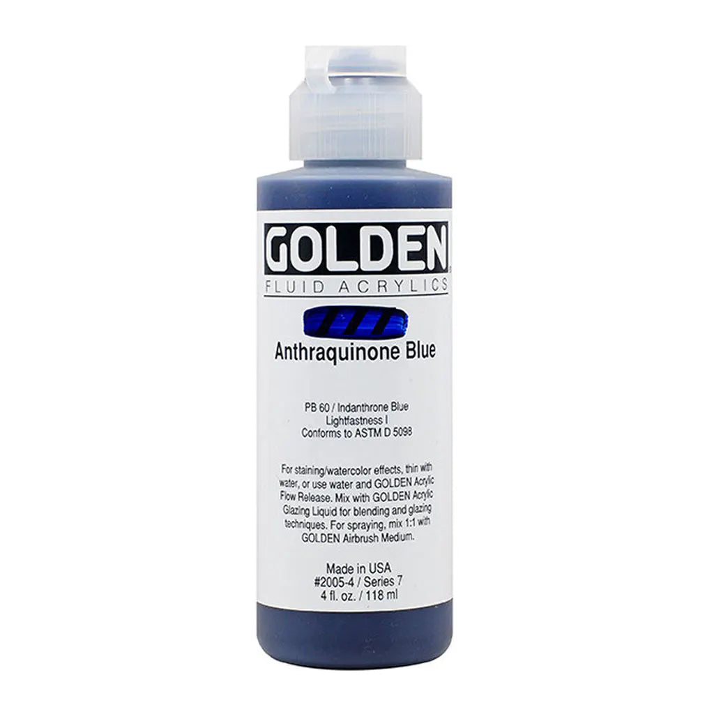 Golden Fluid Acrylic 4oz Anthraquinone Blue S7