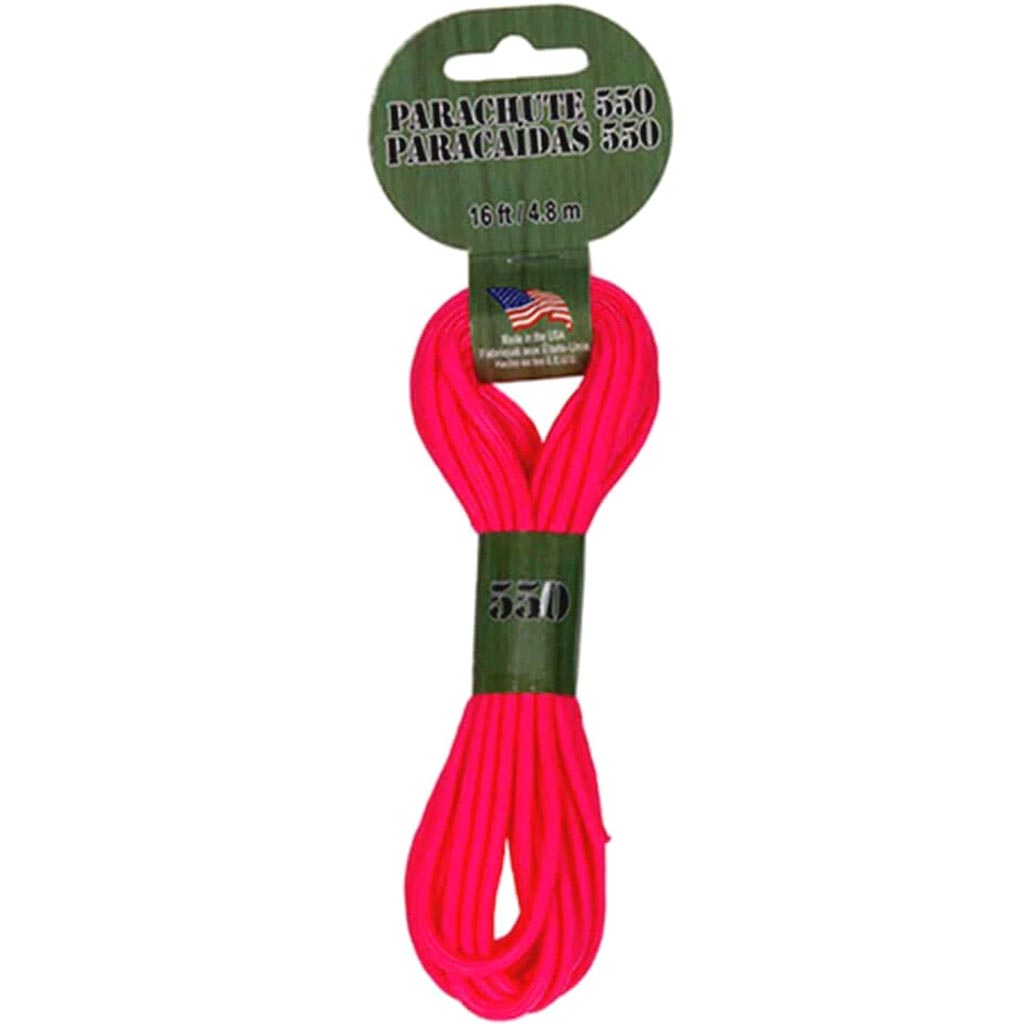 Parachute Cord 550lb Neon Pink 16 feet