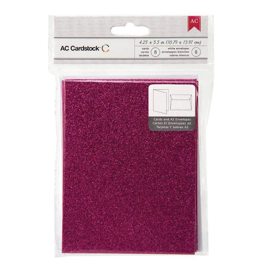 8pcs Card and 8 White Envelope Set - 4.25in x 5.5in