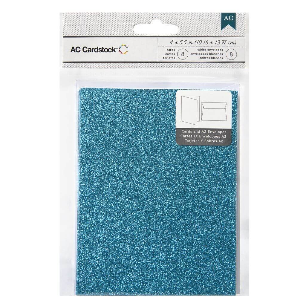 8pcs Card and 8 White Envelope Set - 4.25in x 5.5in