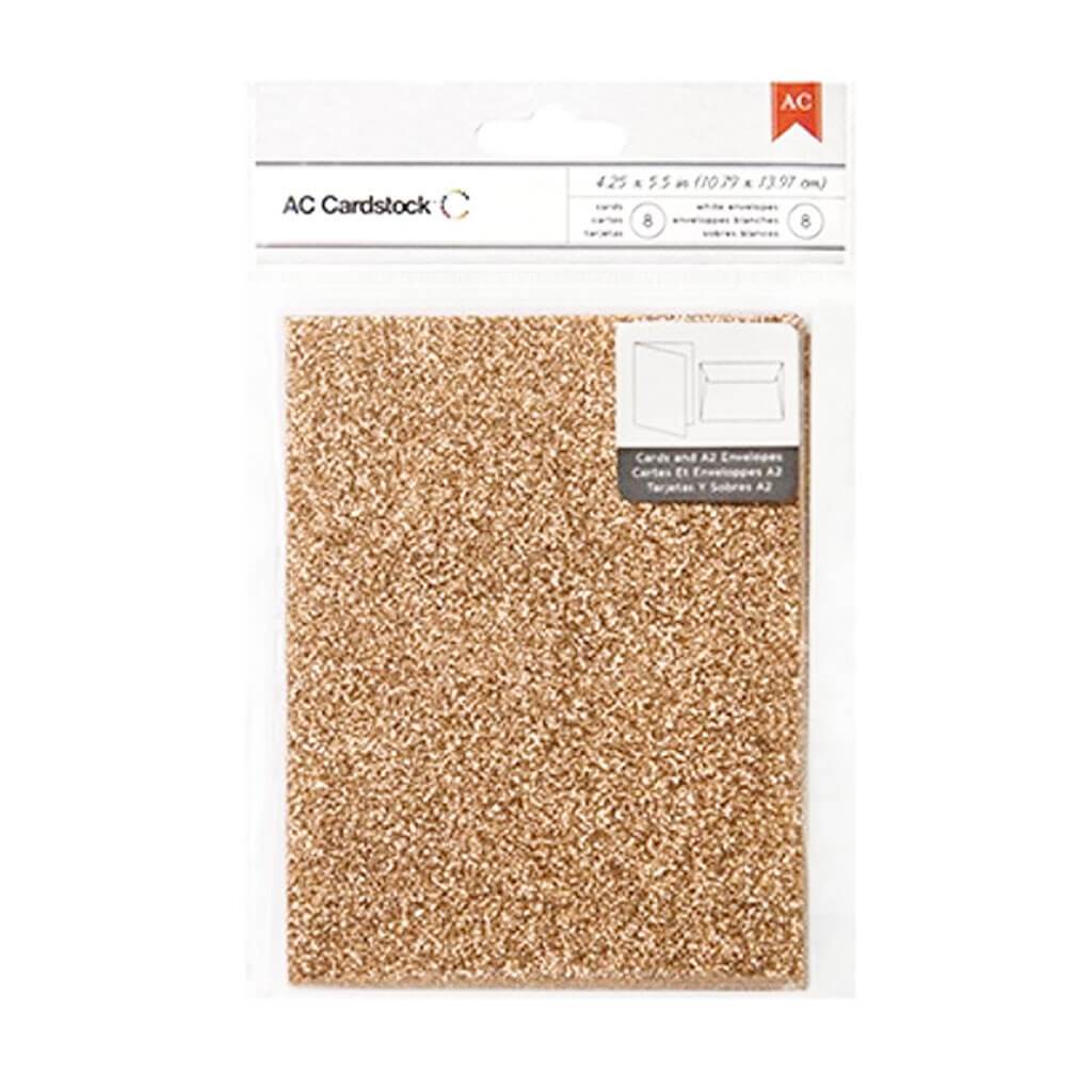 8pcs Card and 8 White Envelope Set - 4.25in x 5.5in