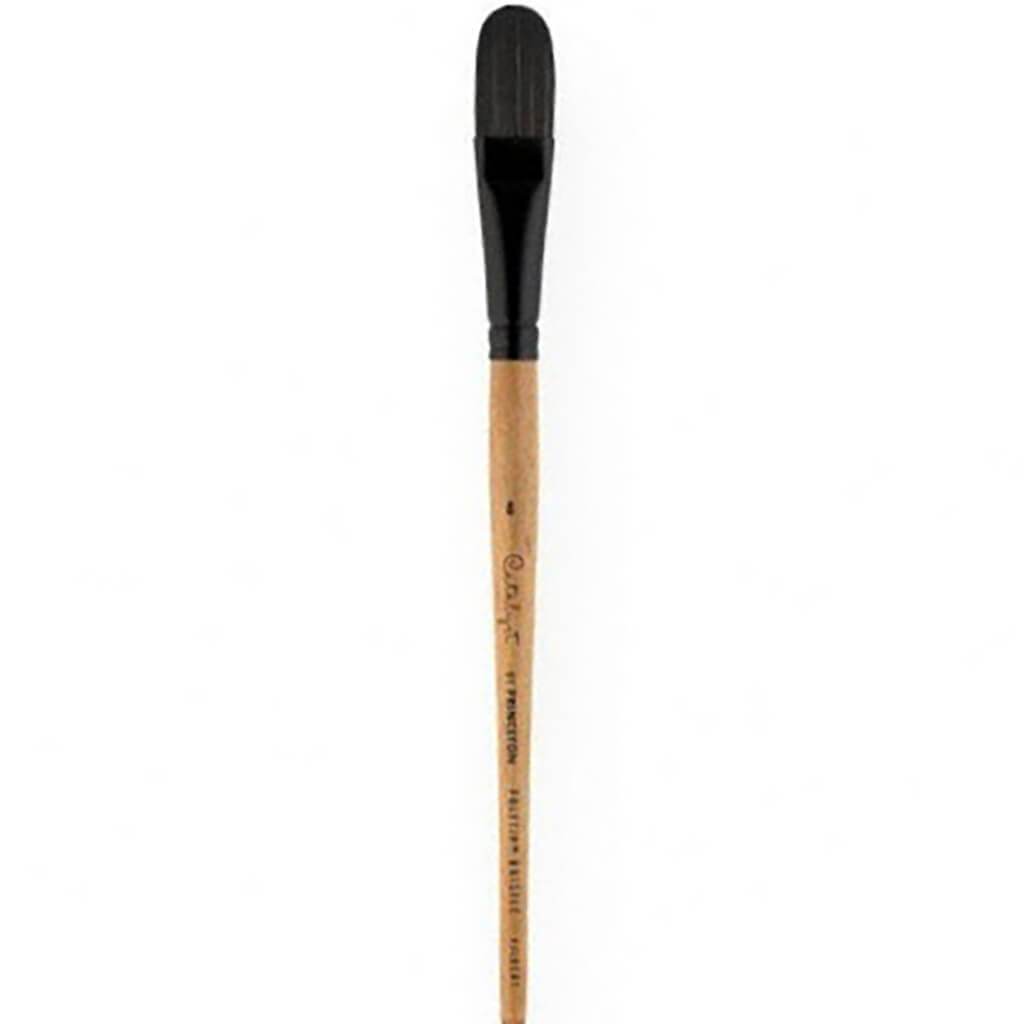 Princeton Catalyst Polytip Short Handle Bristle Brushes Filbert