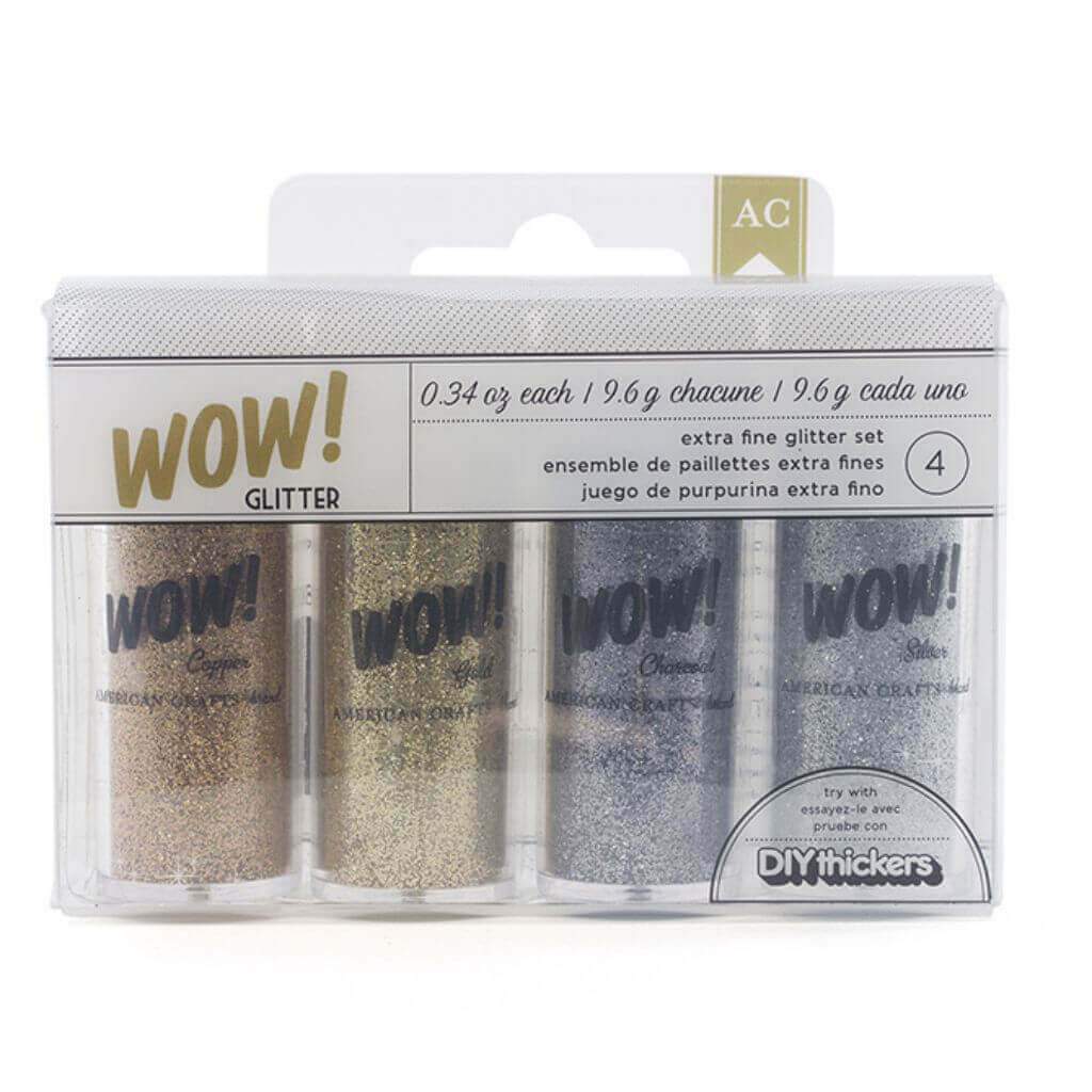 Wow Extra Fine Glitter Set 0.34oz Craft Glitter