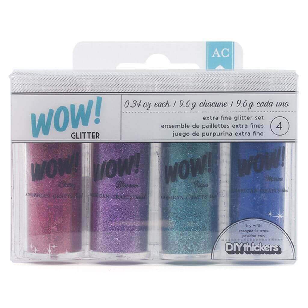 Wow Extra Fine Glitter Set 0.34oz Craft Glitter