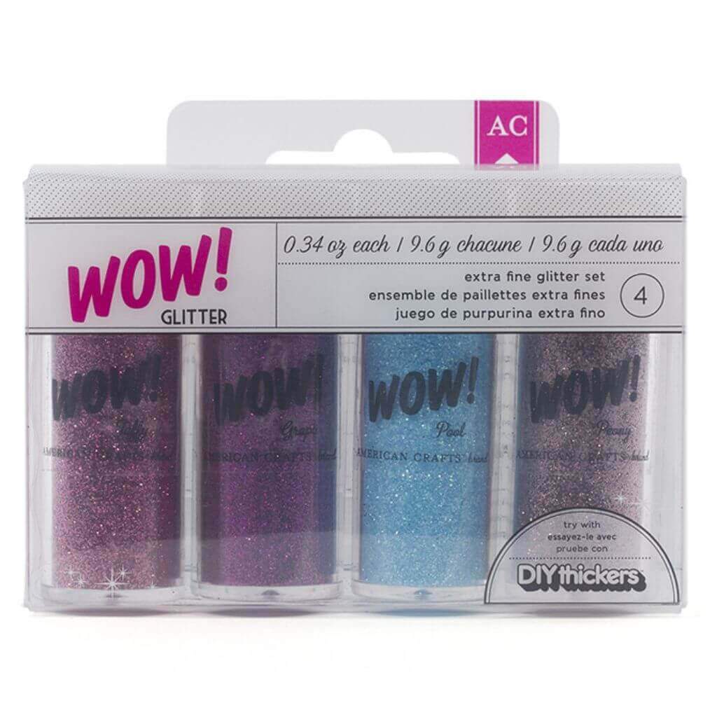 Wow Extra Fine Glitter Set 0.34oz Craft Glitter