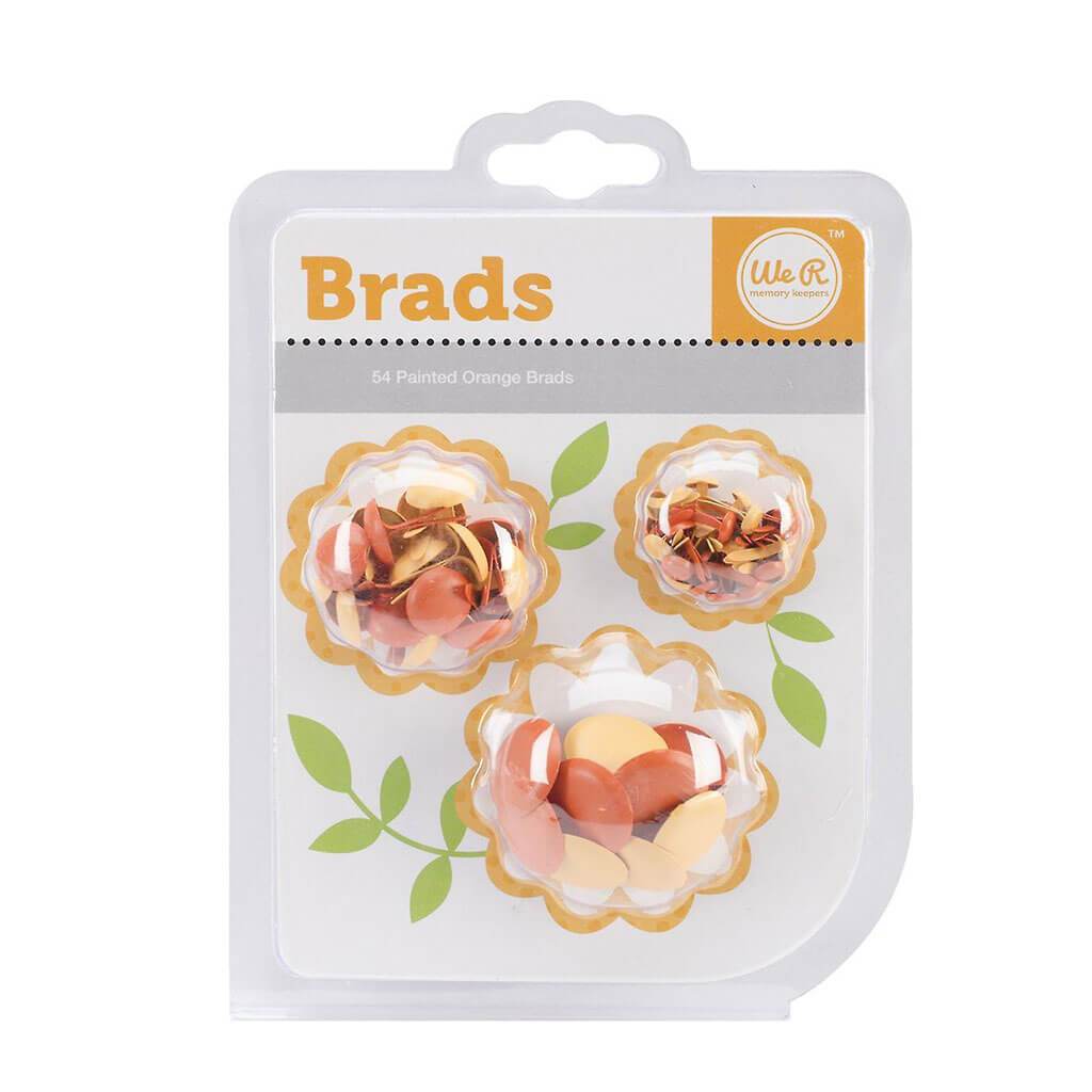We R Memory Keepers 54pcs Orange Brads