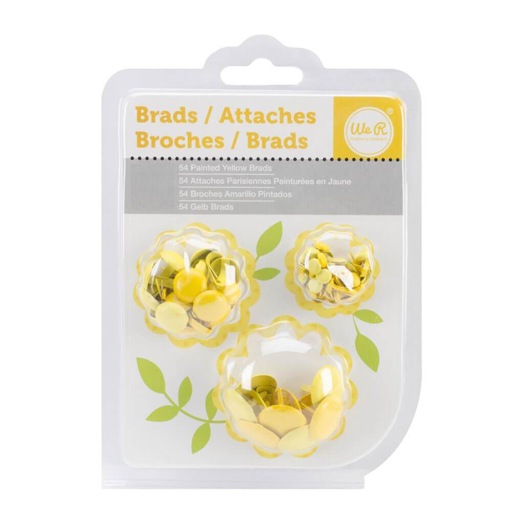 We R Memory Keepers 54pcs Orange Brads