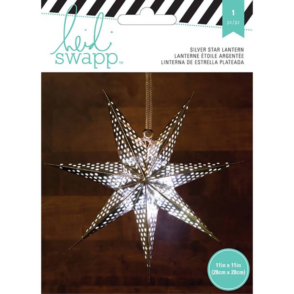 Heidi Swapp 11-inch 7-Point Foil Star Paper Lantern