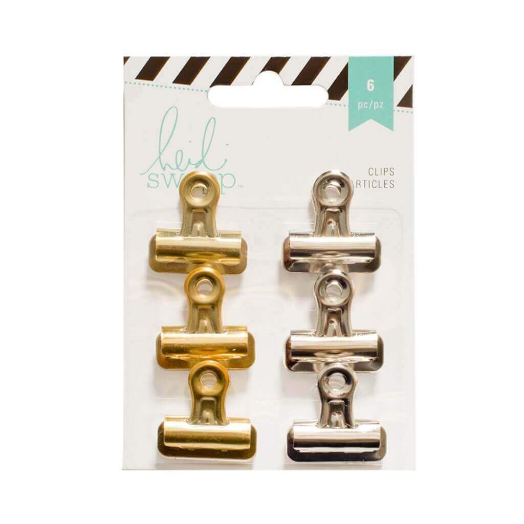 Heidi Swapp 1 Inch Bulldog Clips 6pcs/pk