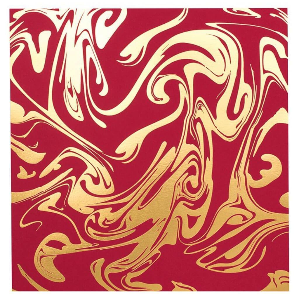 Bazzill Foiled Marble Pattern Cardstock 12in x 12in