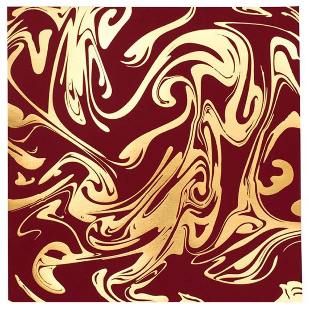 Bazzill Foiled Marble Pattern Cardstock 12in x 12in