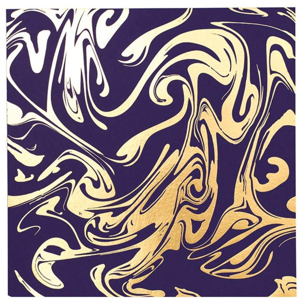 Bazzill Foiled Marble Pattern Cardstock 12in x 12in