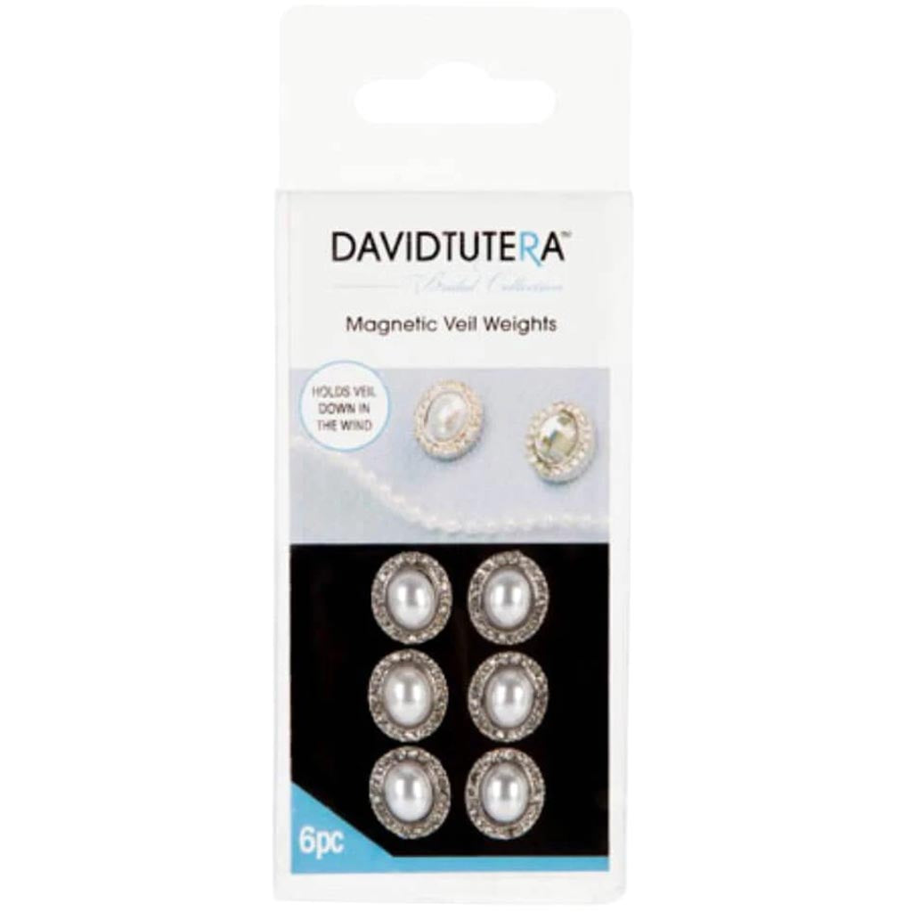 David Tutera Veil Weights Pearl Oval 6 pieces