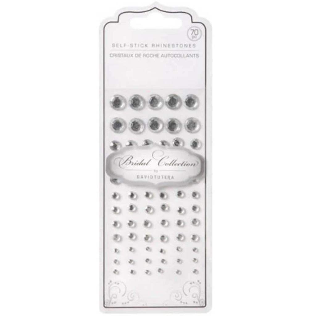David Tutera Rhinestones Adhesive 3, 5, 7, 10mm 70 pieces