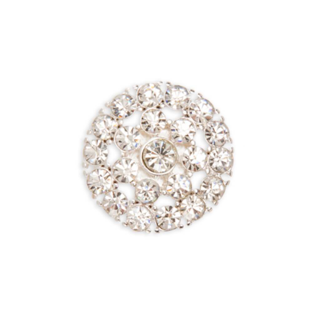 David Tutera Illusion Large Crystal Rhinestone Magnet Brooches 6 pieces