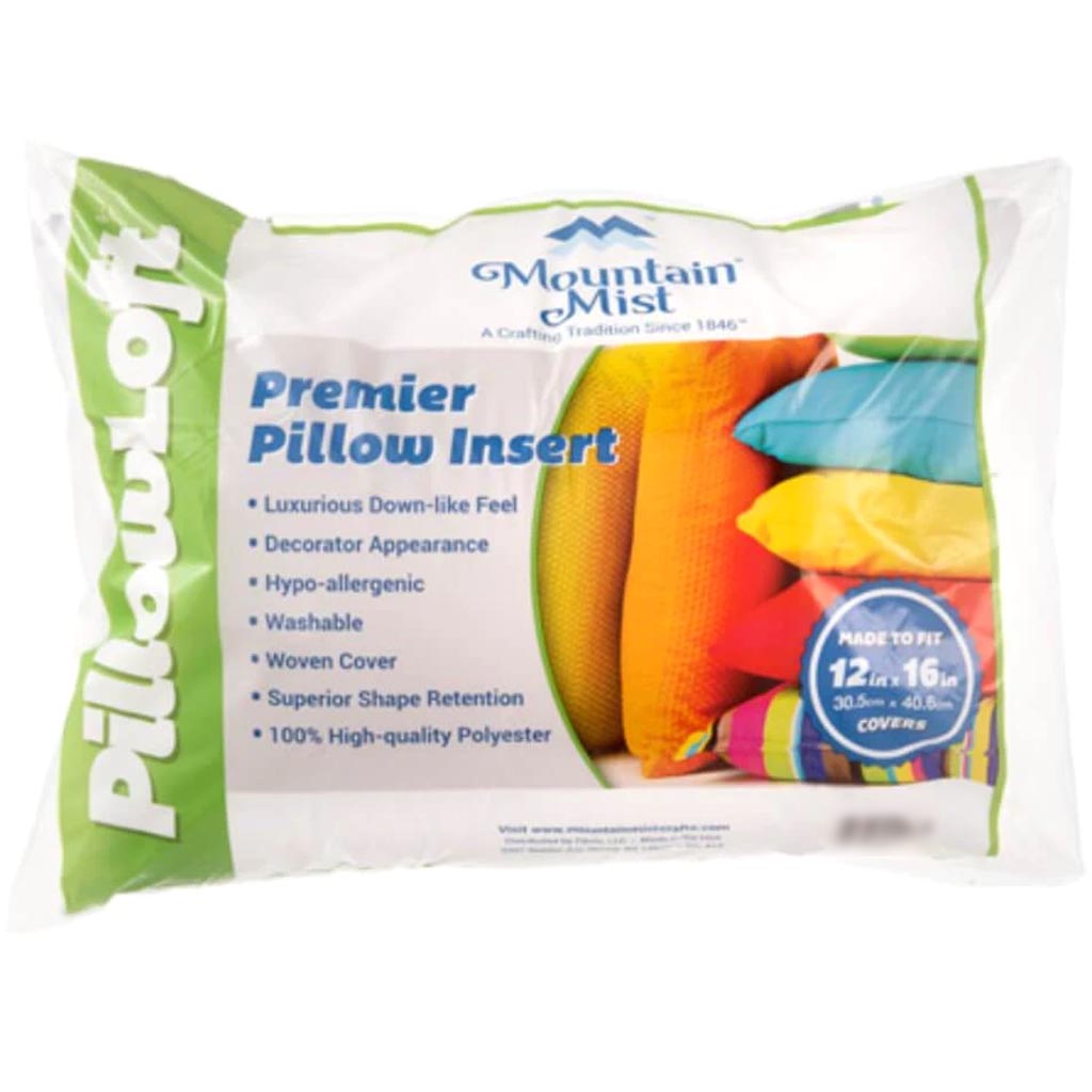 Mountain Mist® Pillowloft Pillow Forms: 12 x 16 Pillow Insert