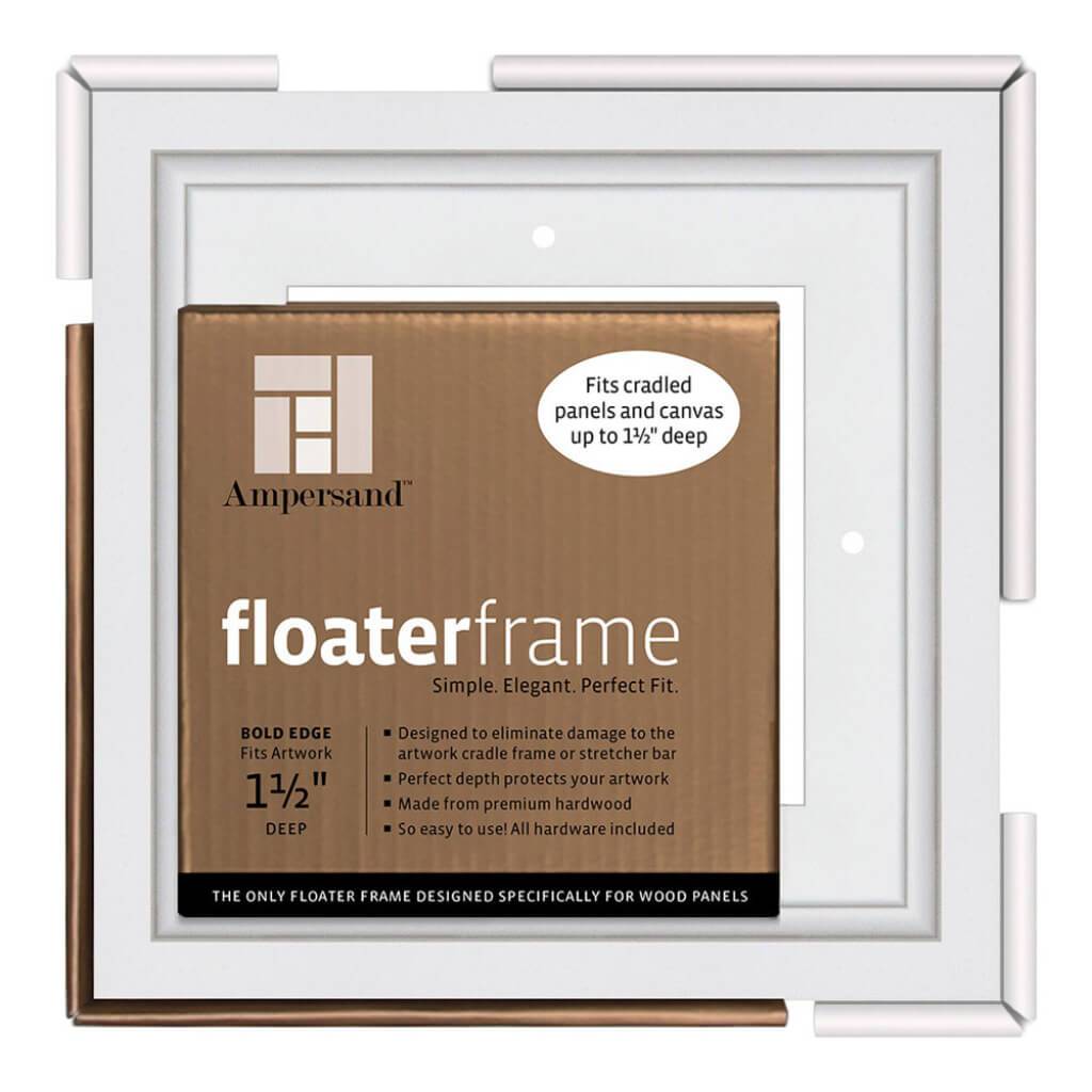 Floaterframes Bold Edge (3/8" Face) 1-7/8" Frame Profile for 1-1/2" Deep Artwork