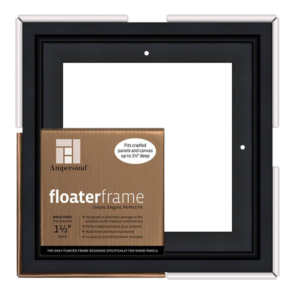 Floaterframes Bold Edge (3/8" Face) 1-7/8" Frame Profile for 1-1/2" Deep Artwork