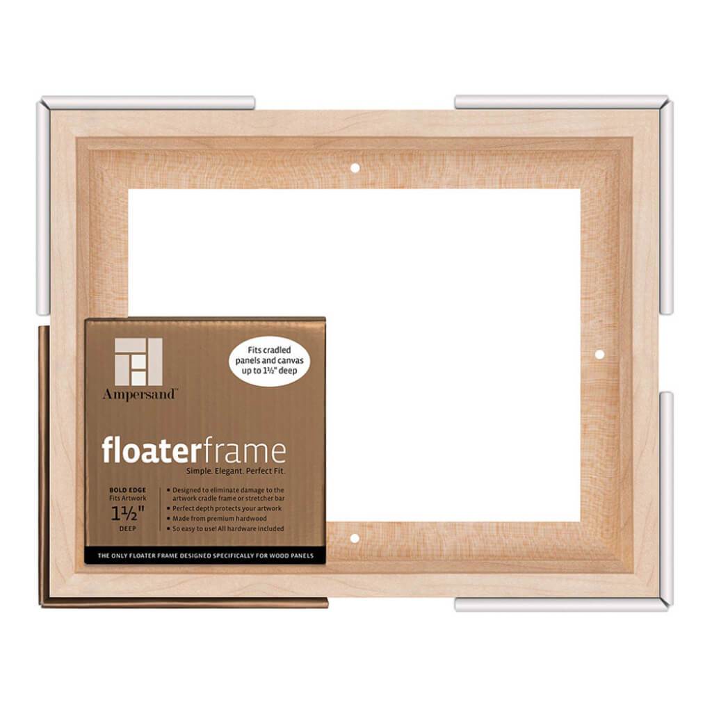 Floaterframes Bold Edge (3/8" Face) 1-7/8" Frame Profile for 1-1/2" Deep Artwork