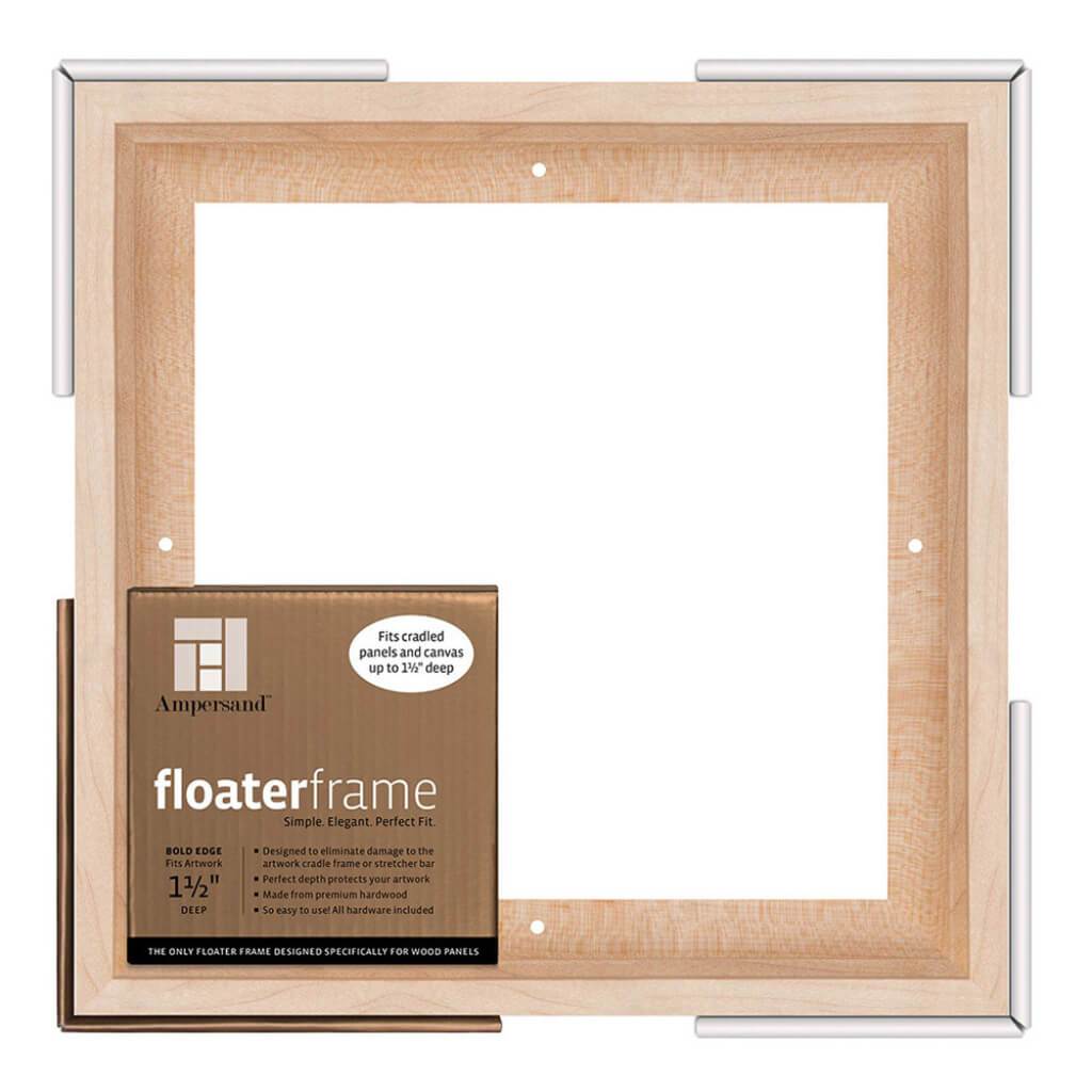 Floaterframes Bold Edge (3/8" Face) 1-7/8" Frame Profile for 1-1/2" Deep Artwork
